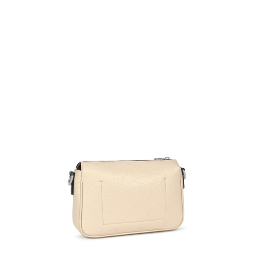 Bandolera Tous Empire beige de piel