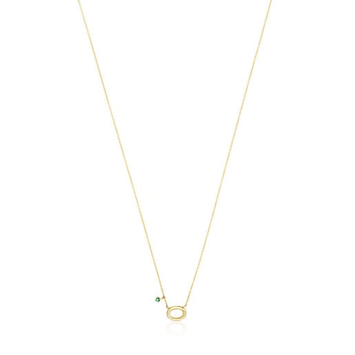 TOUS Hav necklace in gold with tsavorite gems | TOUS