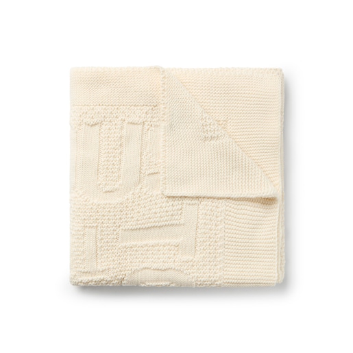 Baby blanket in Nilo TOUS logo ecru