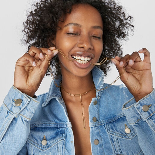 Silver Vermeil TOUS Good Vibes Necklace