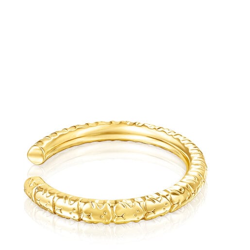 Pulsera Straight XL con baño de oro 18 kt sobre plata