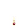 Colgante con baño de oro 18 kt y rodolita Alma Motif