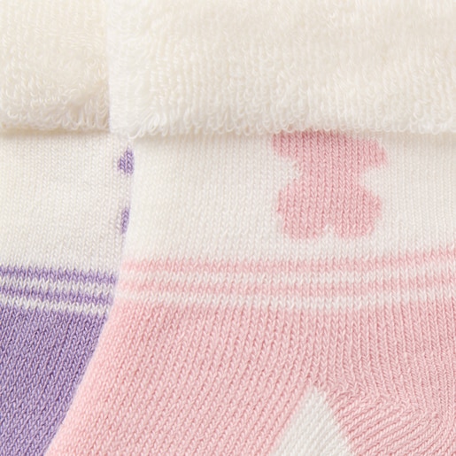 Pack of 2 pairs of baby socks in SSocks pink