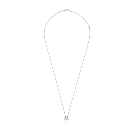 Gargantilla de platino con diamante talla brillante creado en laboratorio 0,50 ct Sweet Diamonds LGD