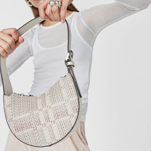 Bolso de hombro beige TOUS Cecilia