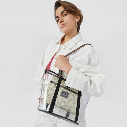 Capazo mediano negro TOUS Kaos Summer