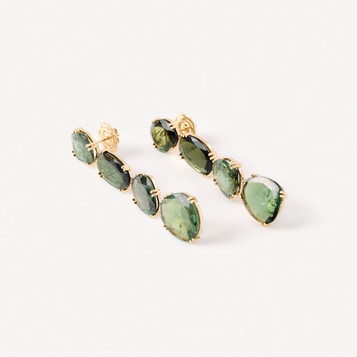 Pendientes de oro y turmalinas verdes TOUS ATELIER UNIQUE PIECES