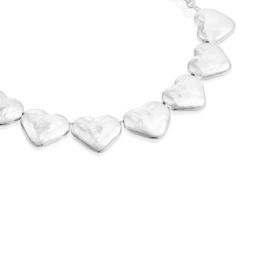 Collar de plata corazones Duna San Valentín