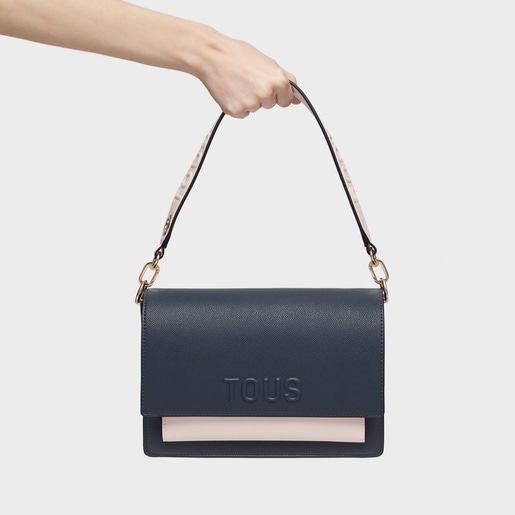 Medium and pink Crossbody bag Audree Saffiano