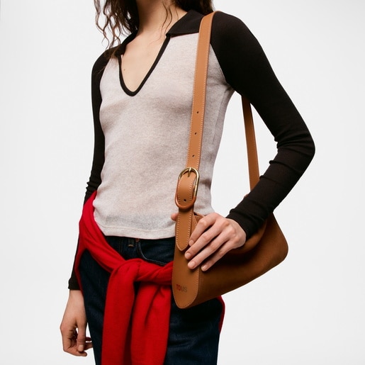 Bandolera pequeña camel TOUS Arlette