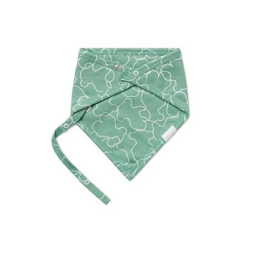 Bandana con porta-chupete de bebé Line Bear bruma
