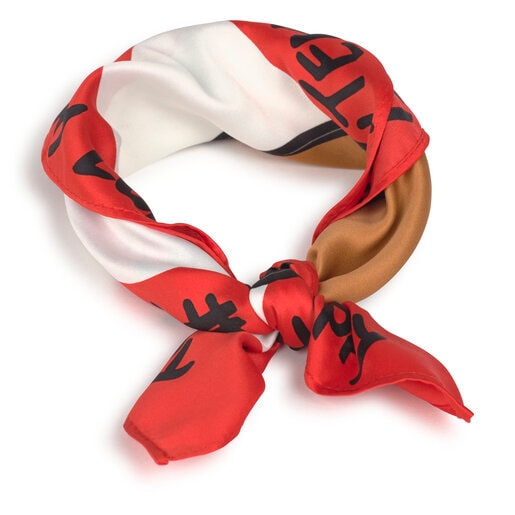 Pack Teddy Amaya Rebel llavero + pañuelo multicolor