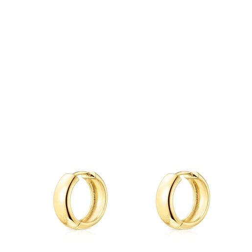 Pendientes con baño de oro 18 kt sobre plata TOUS Basics