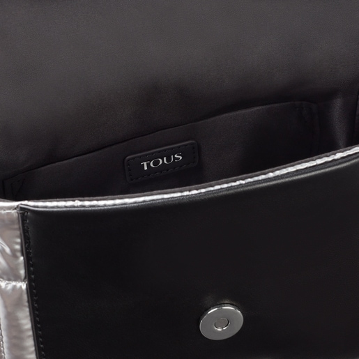 Small silver-colored TOUS Empire Padded Crossbody bag