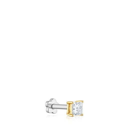 14kt gold Ear piercing with 0.16ct lab-grown diamond Shine LGD
