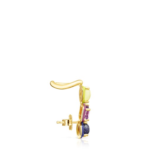 Earcuff con gemas y esmalte de color TOUS Vibrant Colors