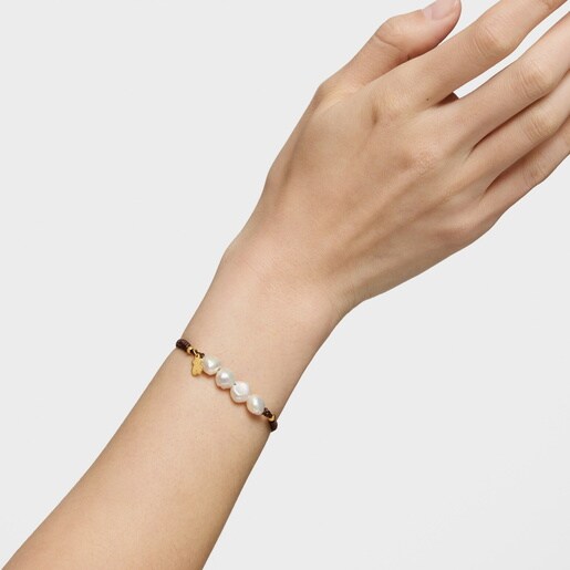 Pulsera Nudos con baño de oro 18 kt sobre plata