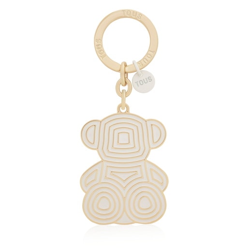 Llavero beige Bold Bear Lines