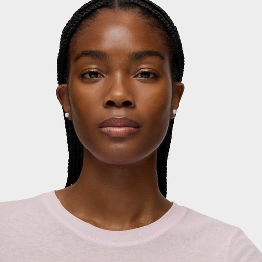 Gold TOUS Pearl Earrings with Pearl