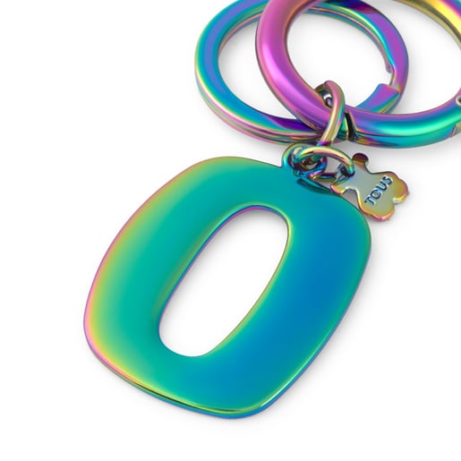 Iridescent Touscedario Letter O Key ring
