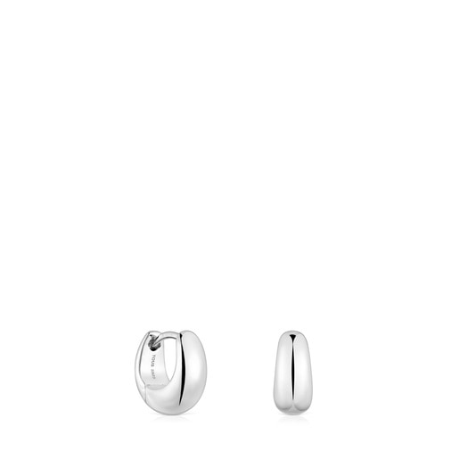 Short, thick silver Hoop earrings TOUS Basics