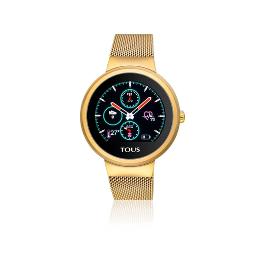 Reloj activity Rond Touch de acero IP dorado