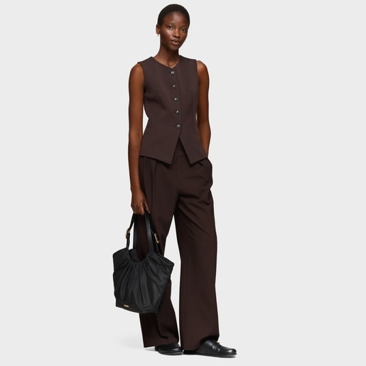 Capazo mediano negro TOUS Travel