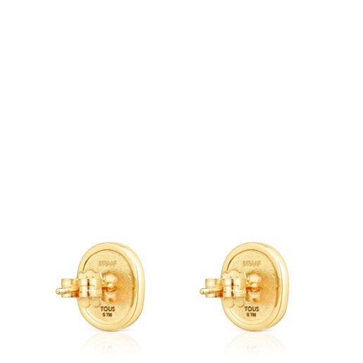 Gold Oursin Earrings with 0.42ct diamonds