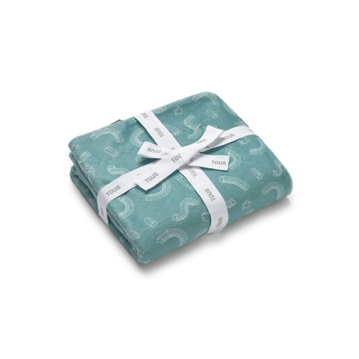 Short-pile fleece baby blanket in Arc mist
