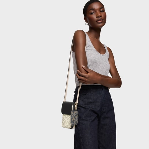 حافظة هاتف معلقة باللون الأسود من تشكيلة Kaos Icon