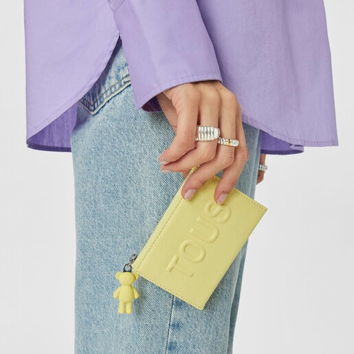 イエローのカードホルダー TOUS La Rue