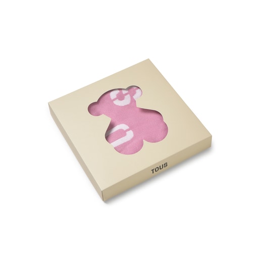 Reversible baby blanket in Nilo pink