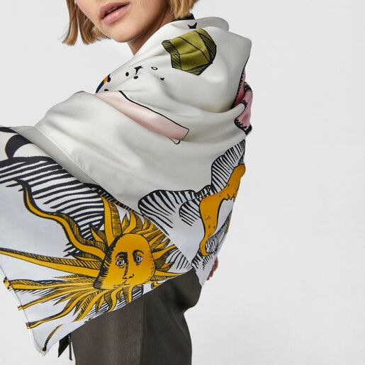 Бежевый шарф TOUS Magic Nature