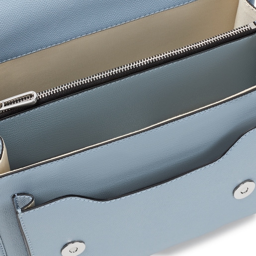 תיק צד TOUS La Rue Audree בגודל בינוני בצבע כחול