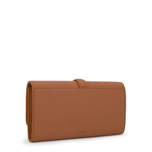 محفظة كبيرة الحجم باللون الجملي من التشكيلة TOUS Hold
