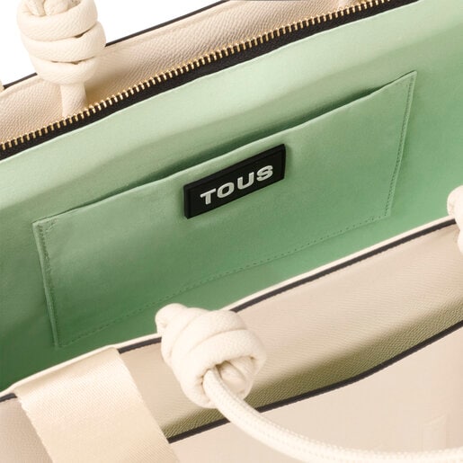 حقيبة تسوق La Rue New Amaya كبيرة الحجم من TOUS باللون البيج