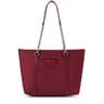 Large burgundy Empire Soft Chain Tote bag