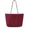 Large burgundy Empire Soft Chain Tote bag