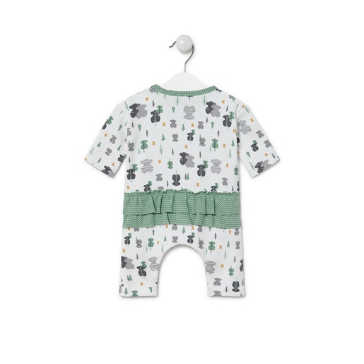 Babygrow com folhos Jungle Bruma