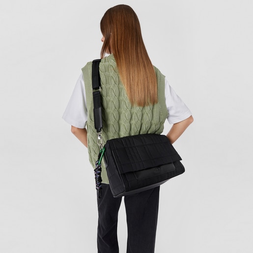 תיק צד TOUS Empire Padded גדול בצבע שחור