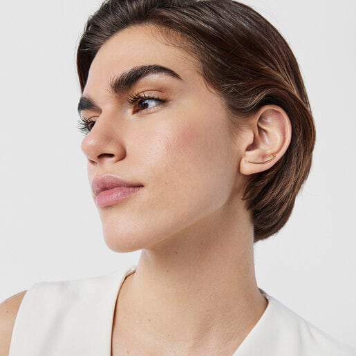 Gold TOUS Cool Joy Bar earring