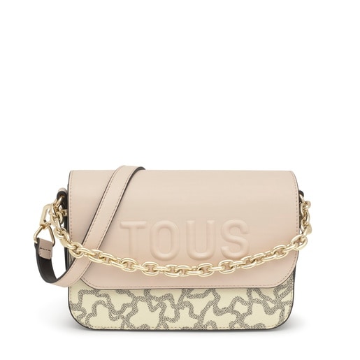 Medium beige chain Crossbody bag Kaos Icon