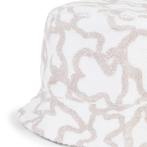 Gorro de bebé de rizo Kaos beige