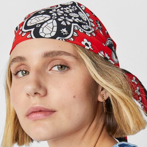 צעיף בנדנה TOUS Gems אדום