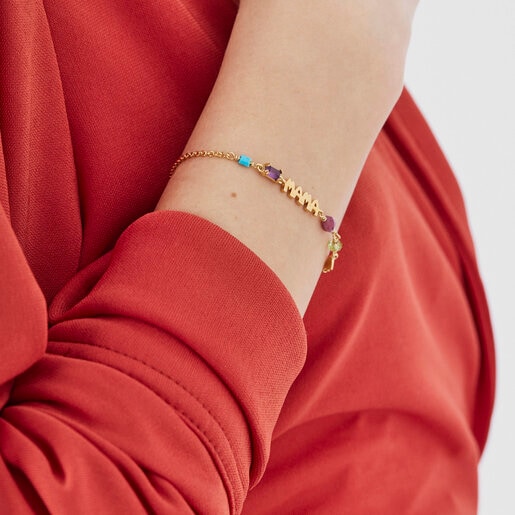 Браслет TOUS Mama из вермеля c драгоценными камнями