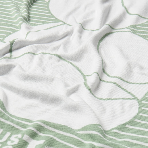 Reversible baby blanket in Nilo mist