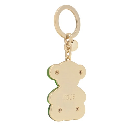 Porte-clés vert foncé half Bold Bear