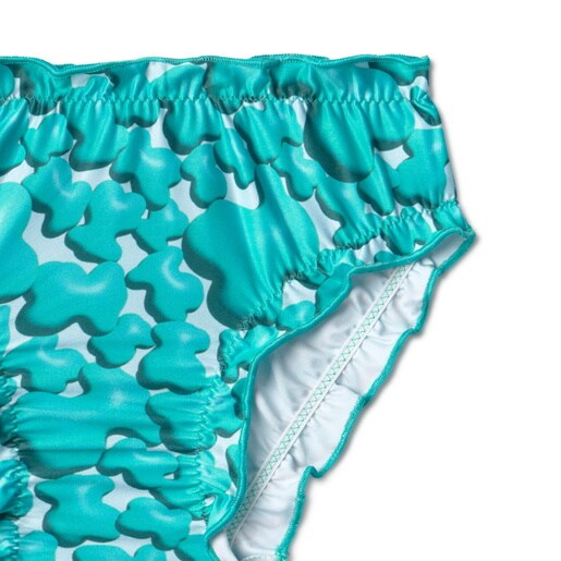 Girls bikini bottoms in Puff green