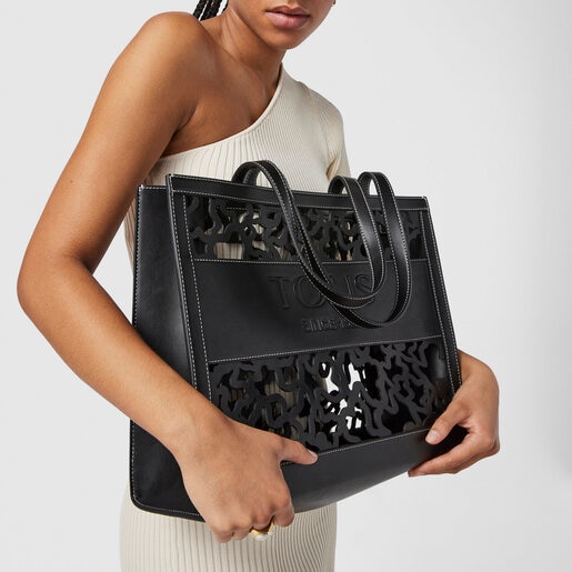 Large black Amaya Kaos Shock shopping bag | TOUS