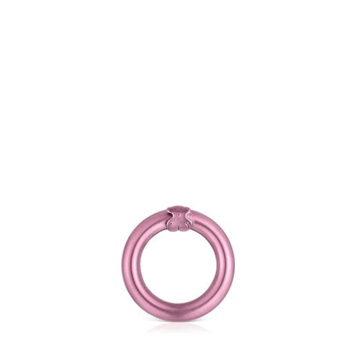 Small pink-colored silver Ring Hold